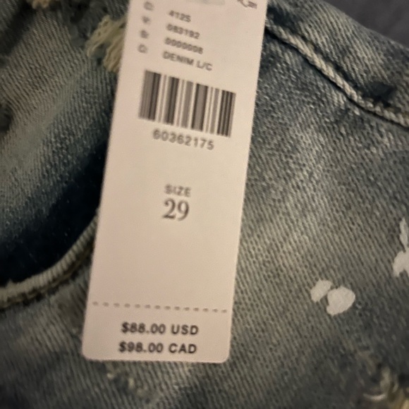 Anthropologie light faded blue Jean shorts. - Picture 3 of 6